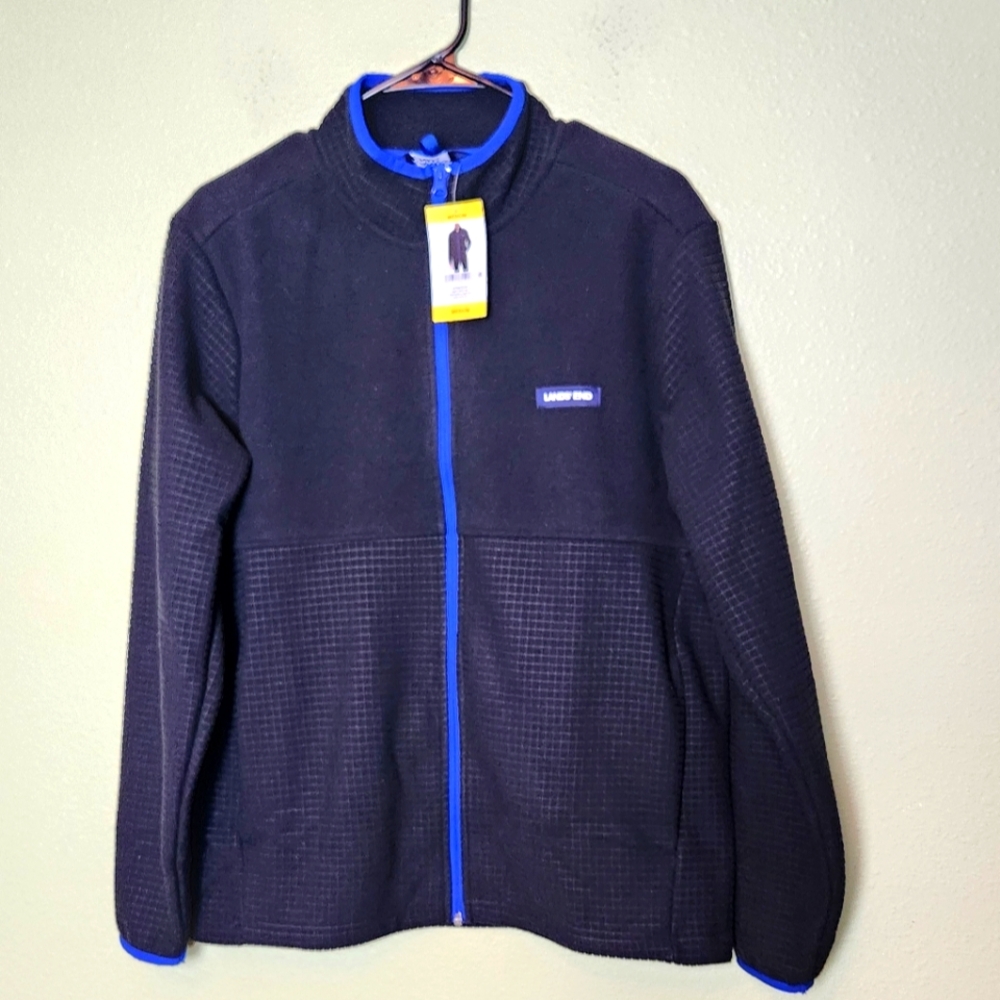 NWT - Lands End Mens Zip Up Jacket Size Medium